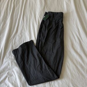 Women’s Gray and white stripe pants